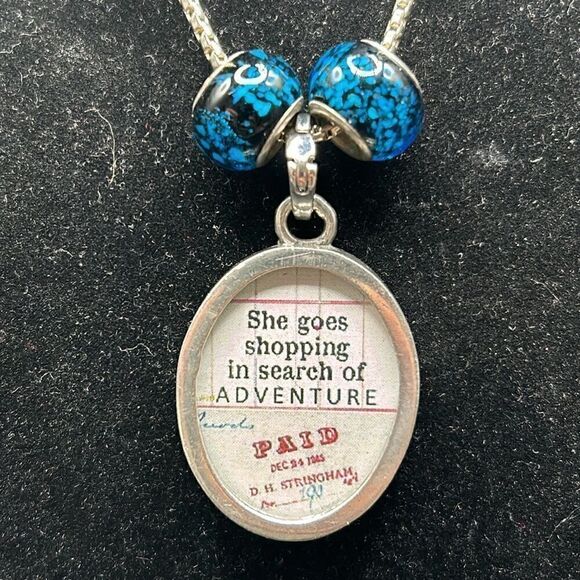 Pickup Sticks Retail Therapy Necklace, Reversible Pendant - Picture 12 of 13